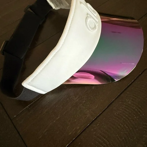 Alo Airlift Solar Visor Mirrored Visor - White iridescent shield authentic - Picture 3 of 7